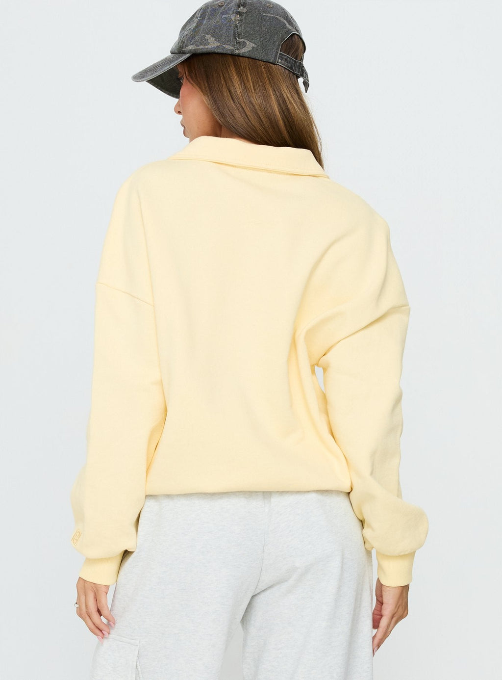 Jersey Rozanna con cremallera 1/4 color mantequilla