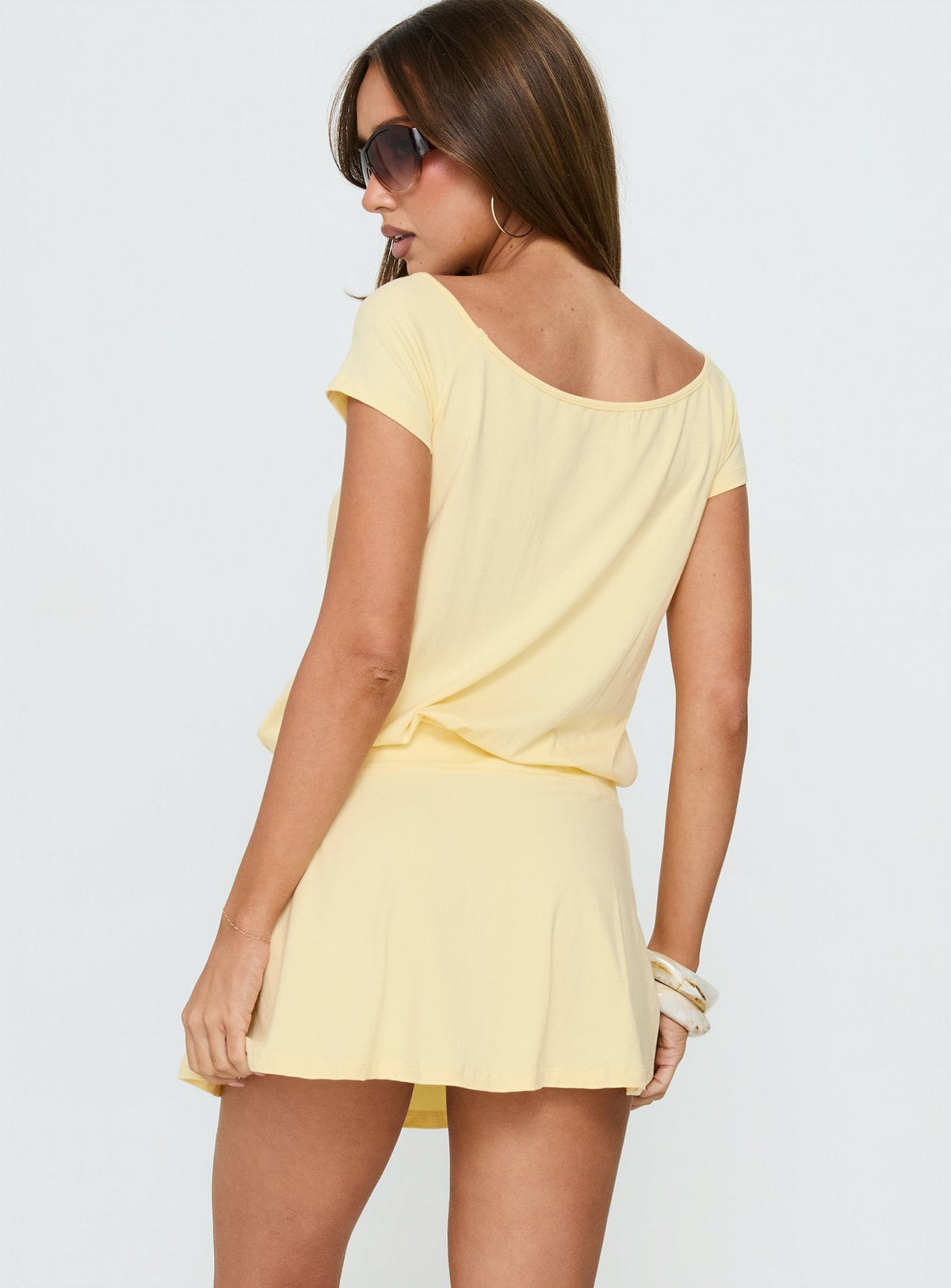 Vestido corto Papino limón