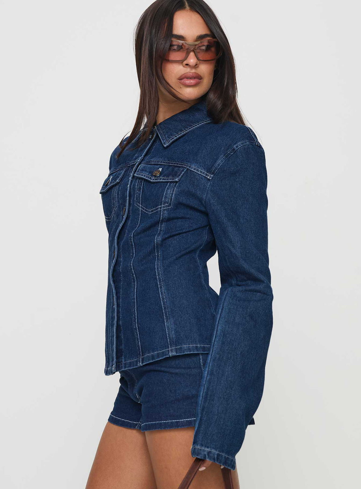 Chaqueta Rider de mezclilla azul