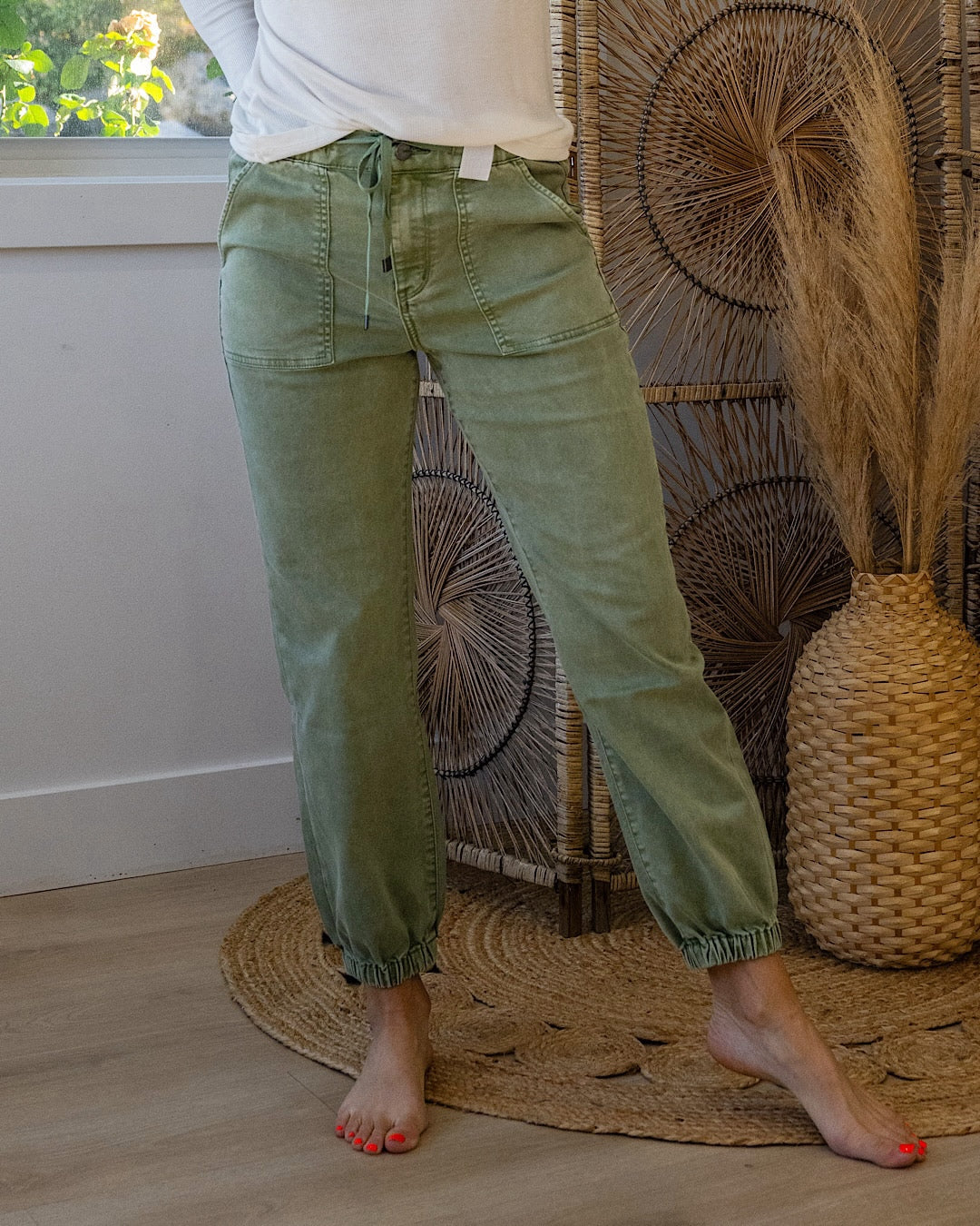 Jeans Jogger Mica Notice Me - Oliva