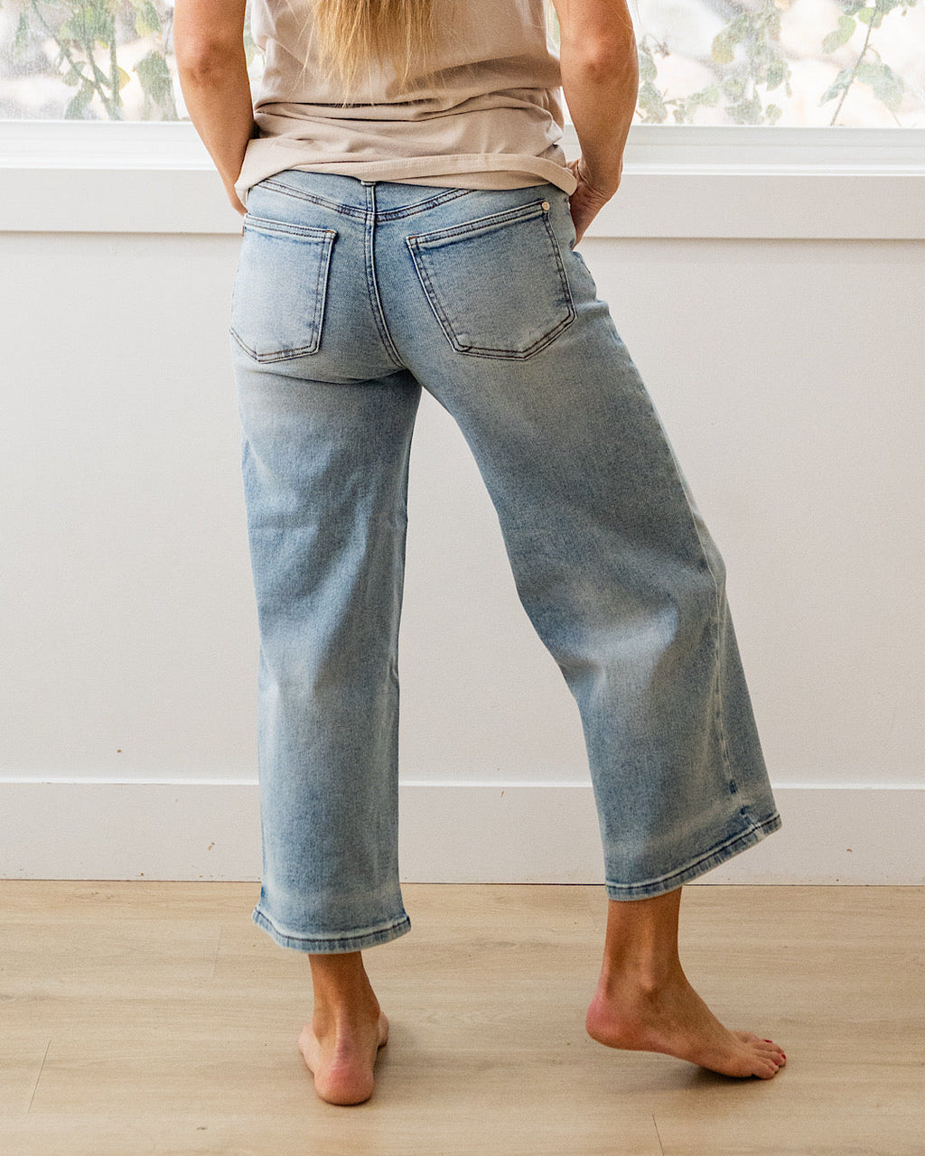 Jeans tipo culotte de pierna ancha Gretchen de Judy Blue