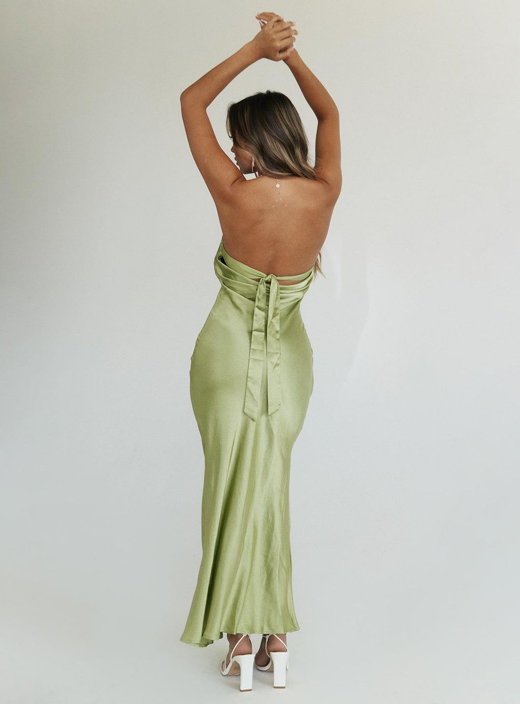 Vestido largo Haley verde
