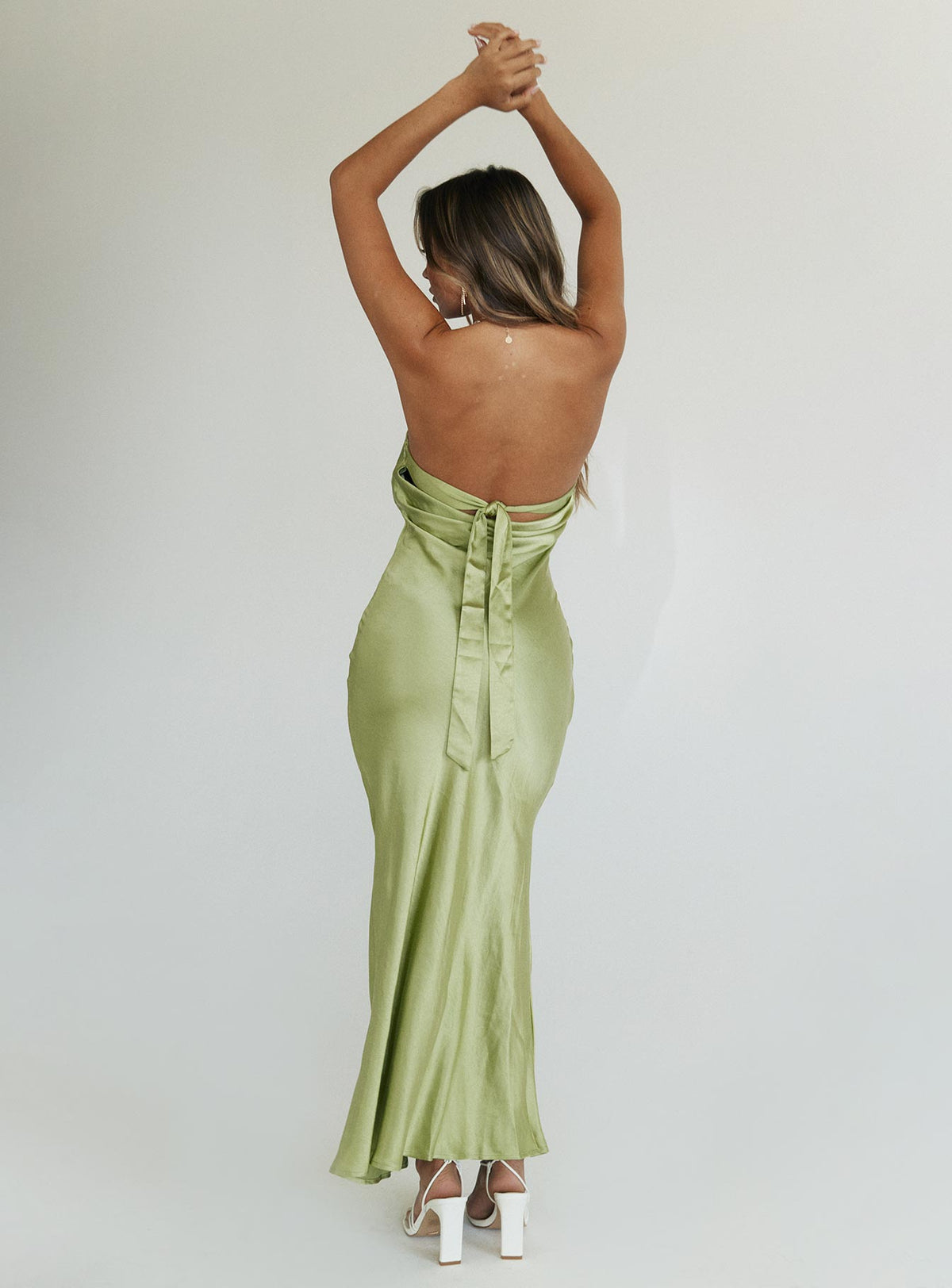 Vestido largo Haley verde
