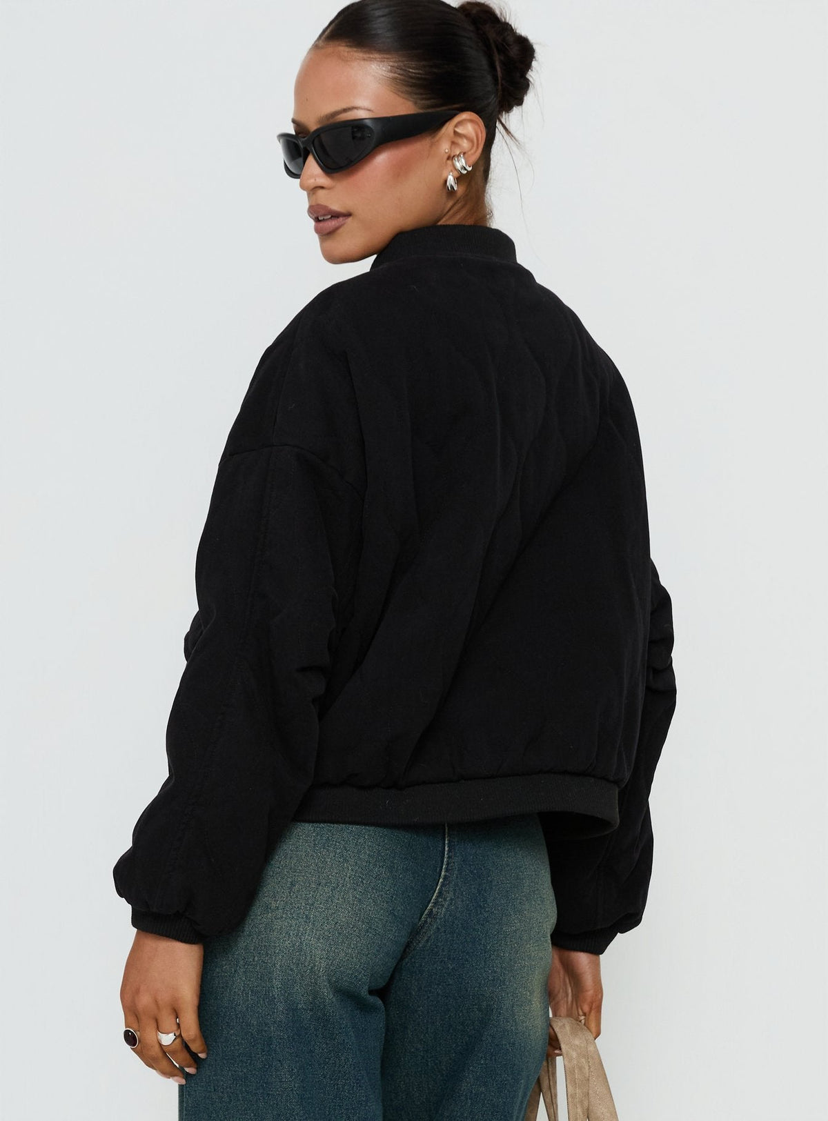Chaqueta acolchada Stick Season negra
