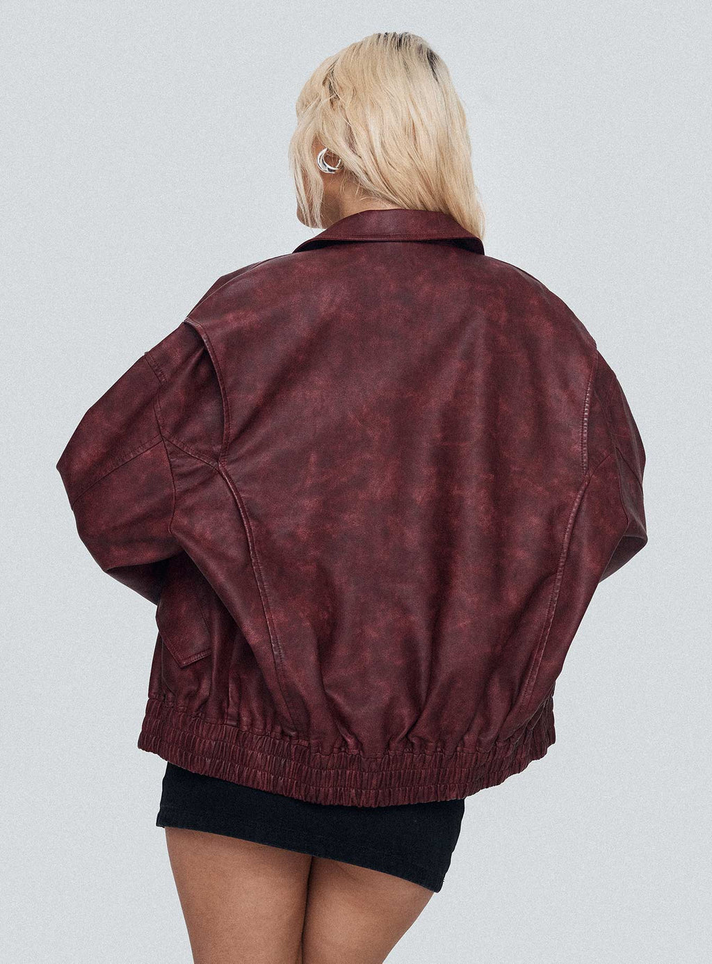 Chaqueta bomber Kenny color burdeos