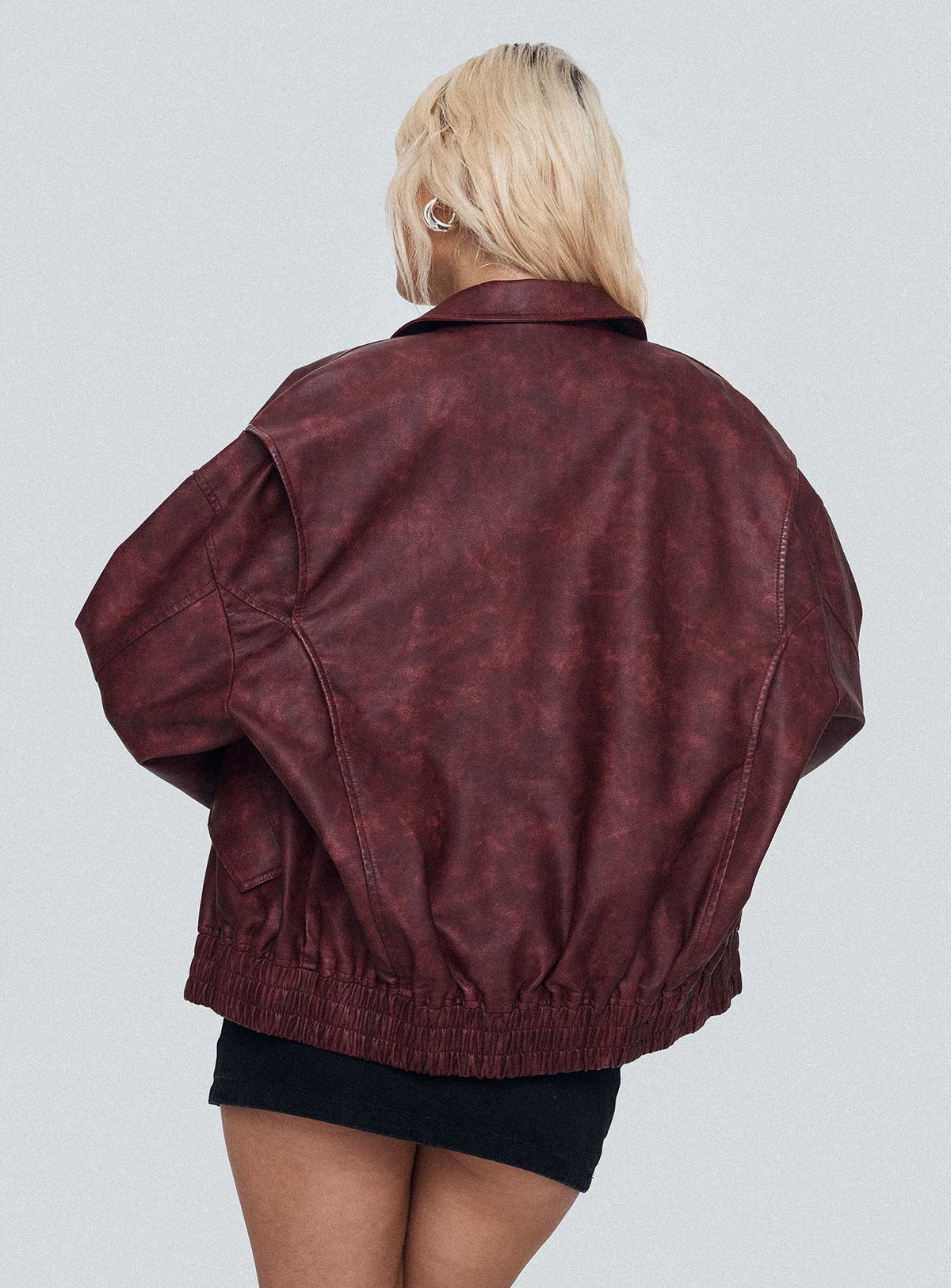 Chaqueta bomber Kenny color burdeos