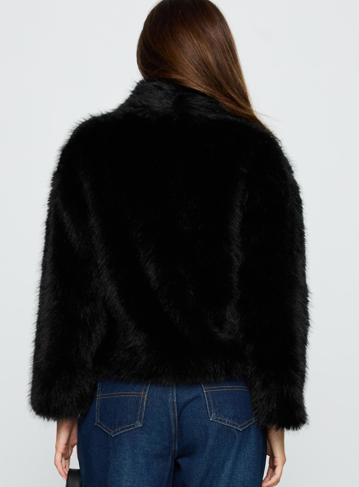 Chaqueta de piel sintética Wayland negra