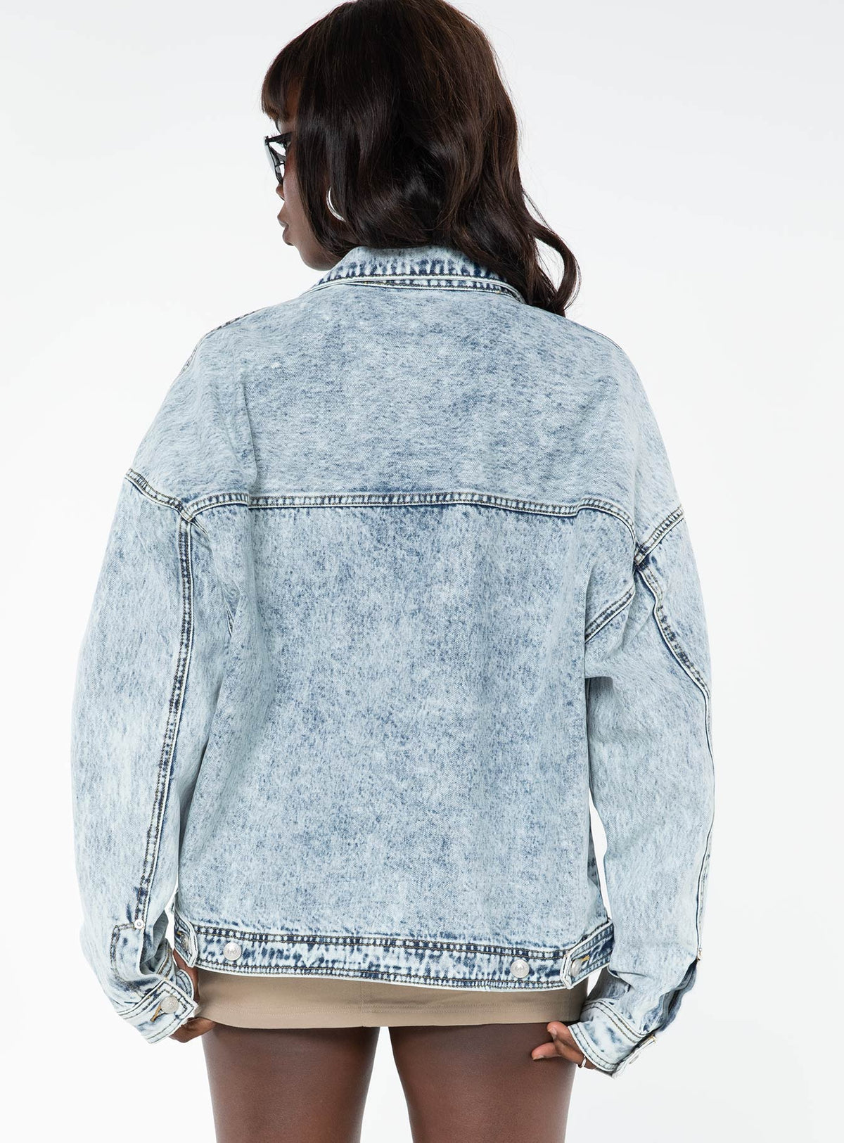 Chaqueta vaquera oversize Kier en lavado claro