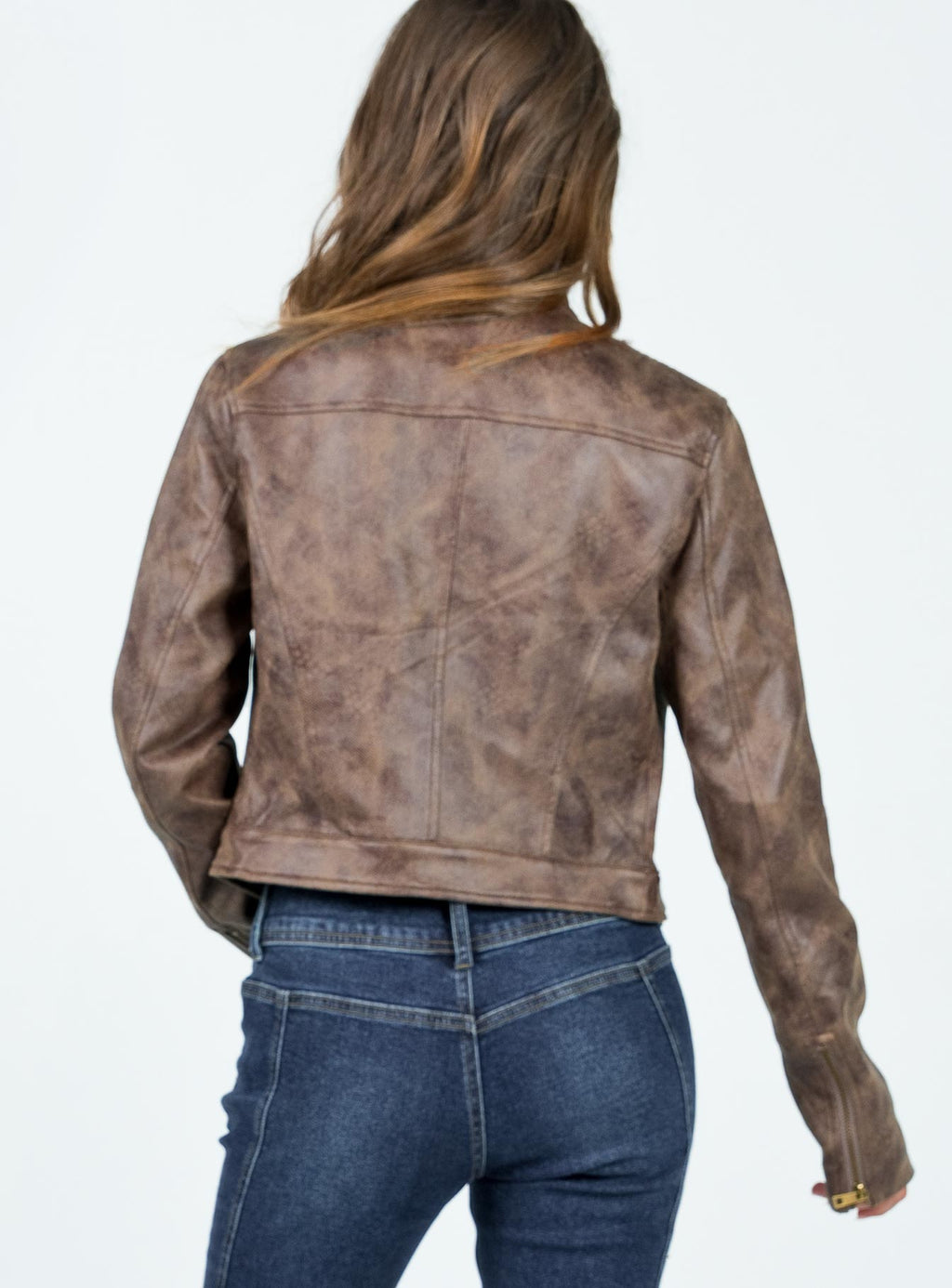 Chaqueta Bella Moto Color Chocolate