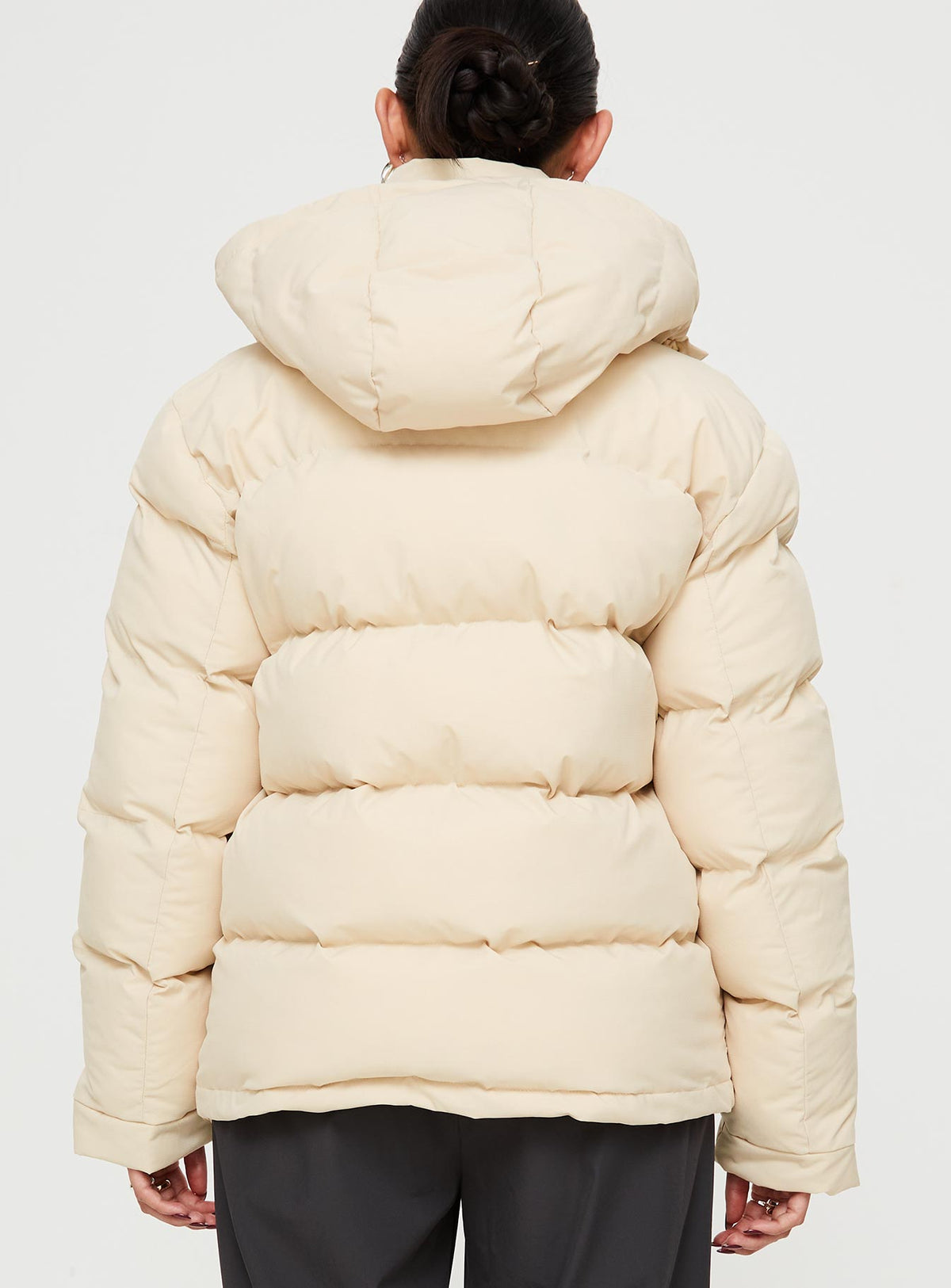 Chaqueta acolchada técnica Dream Puff beige