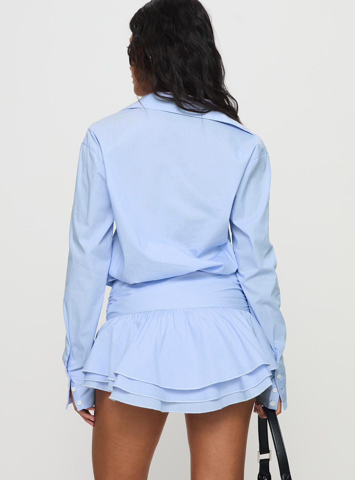Vestido corto de manga larga para niña Girls Girls Girls, azul