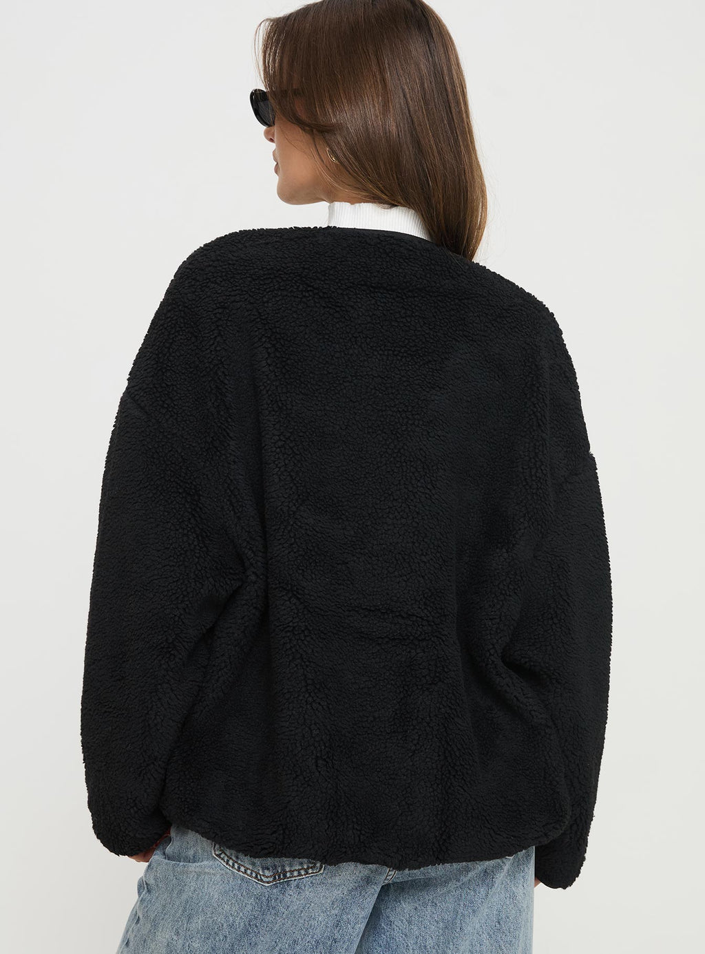 Abrigo de peluche Adylic negro