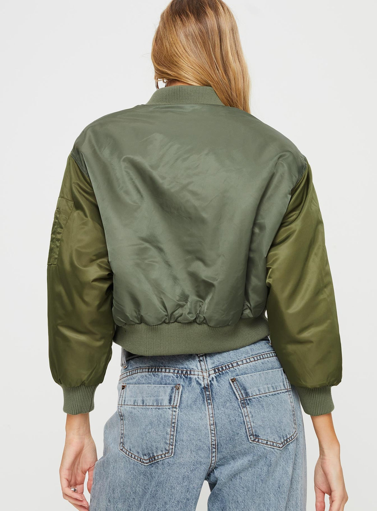 Chaqueta tipo bomber utilitaria Milener color oliva