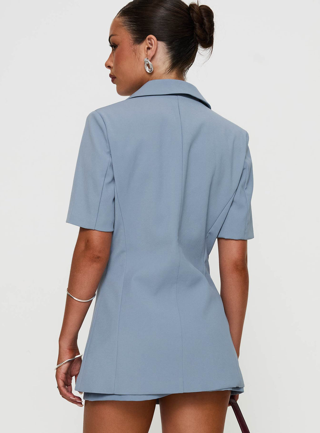 Blazer de manga corta Bisou Bisou azul