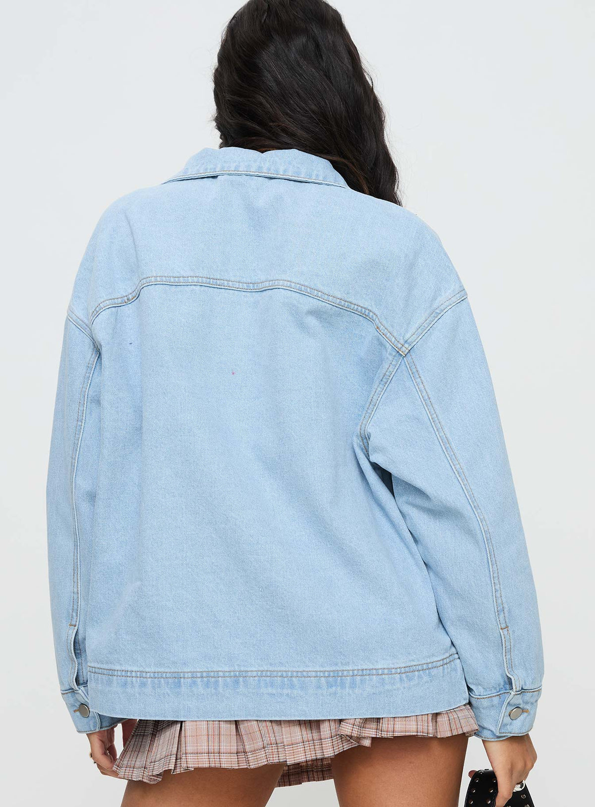 Chaqueta bomber de mezclilla Goldsmith lavado claro