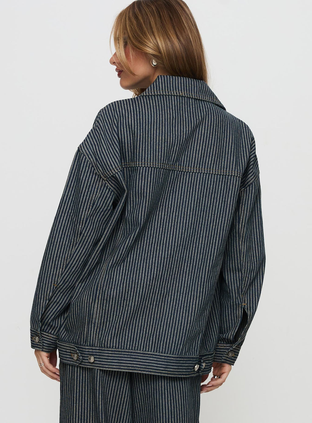 Chaqueta de mezclilla a rayas Actually Invested