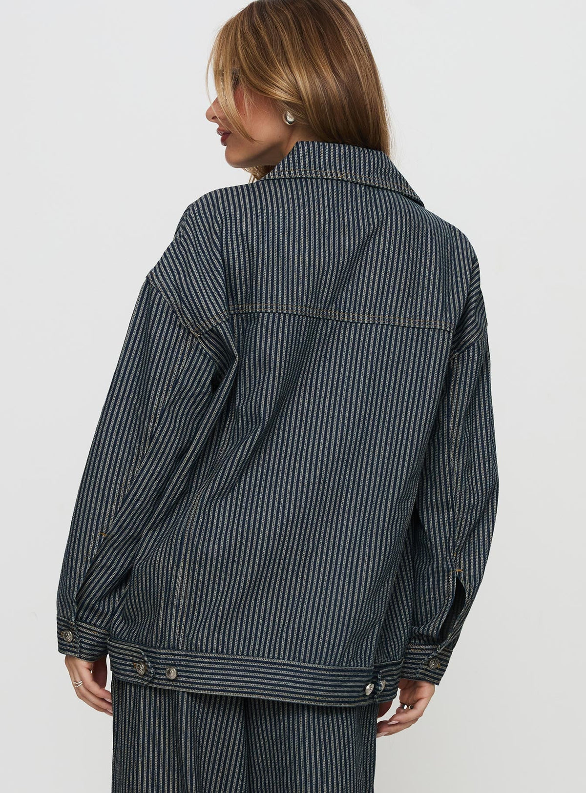 Chaqueta de mezclilla a rayas Actually Invested