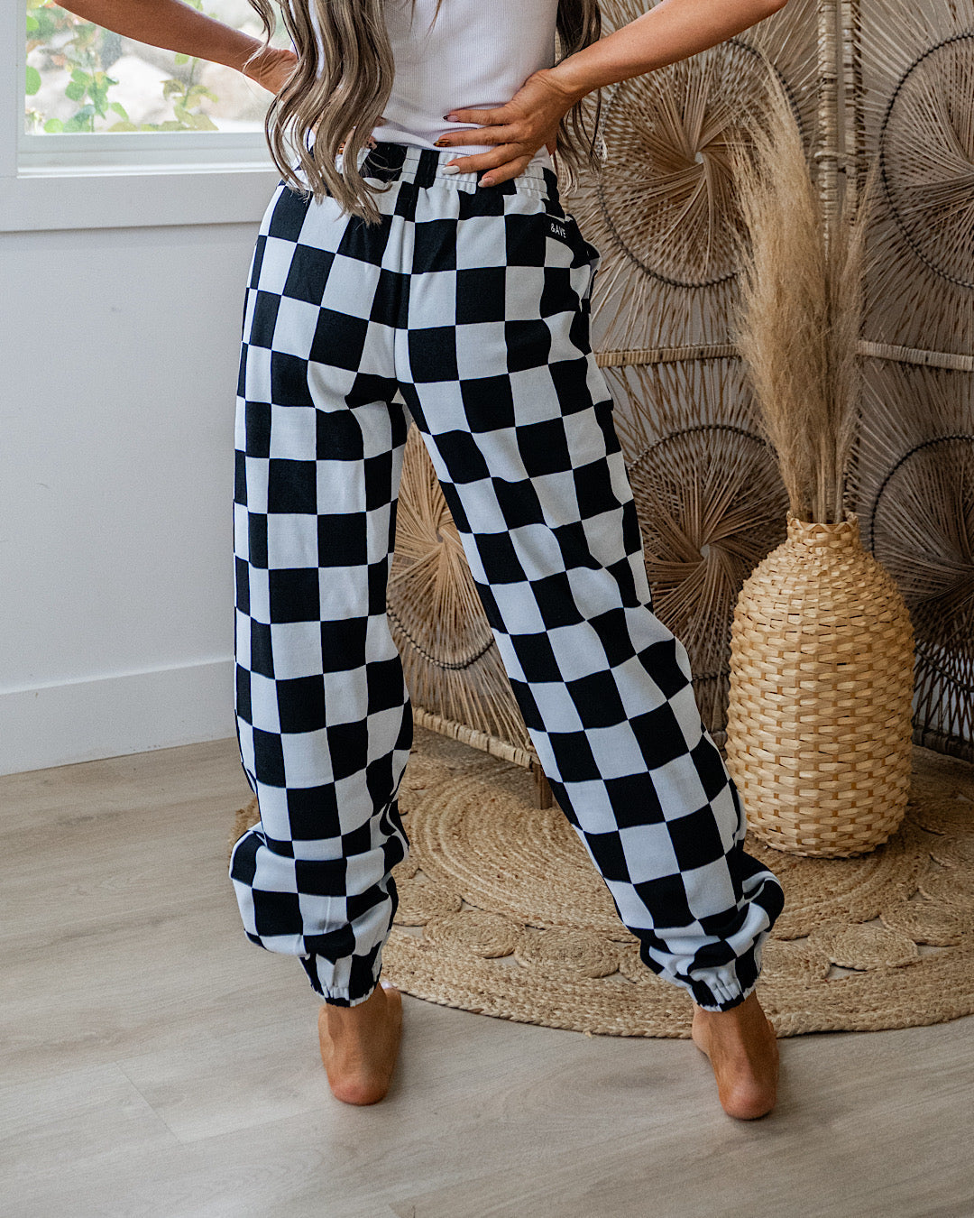 Joggers a cuadros Black Jack de Ampersand Ave