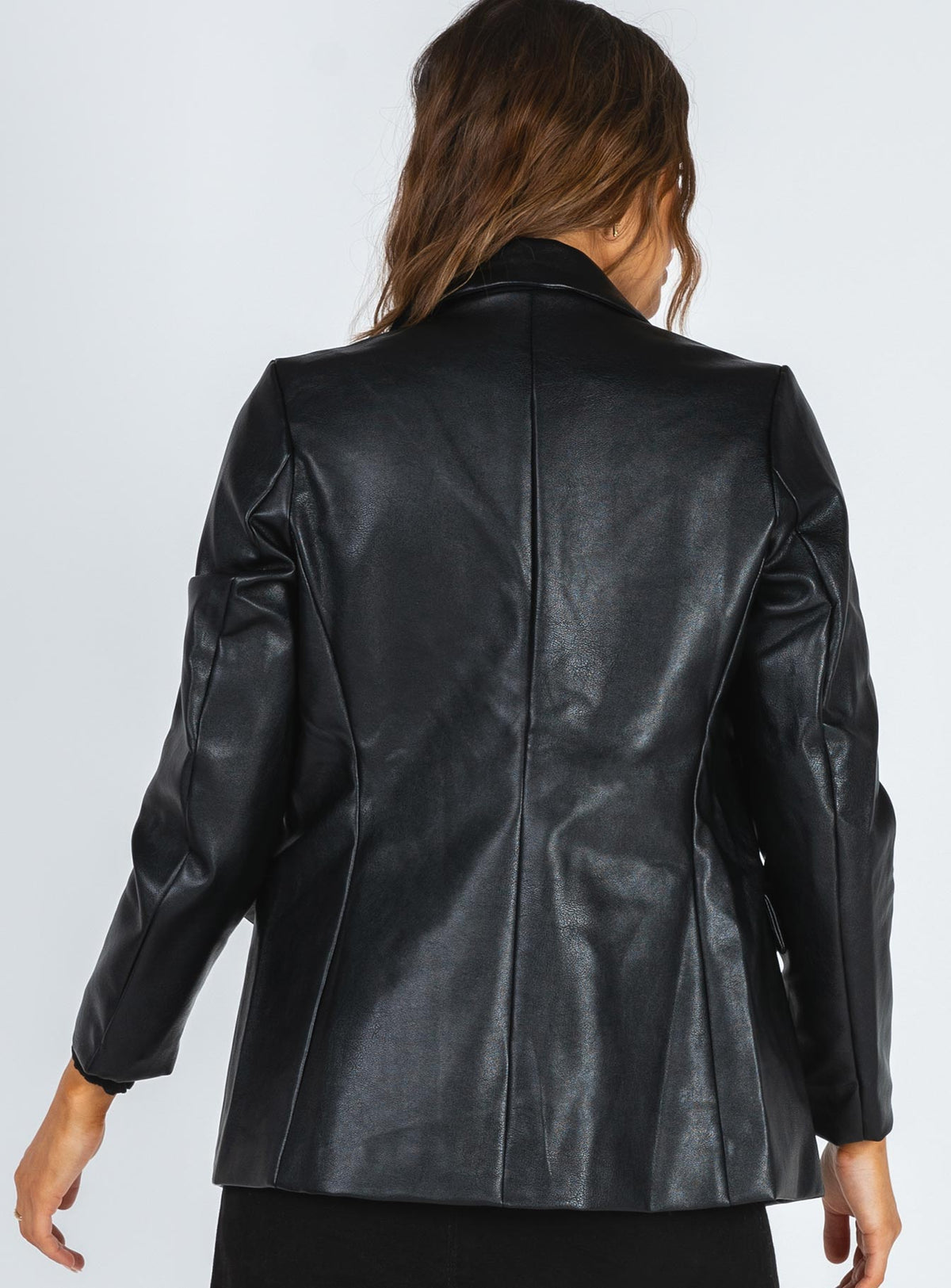 Blazer de piel sintética Ellen