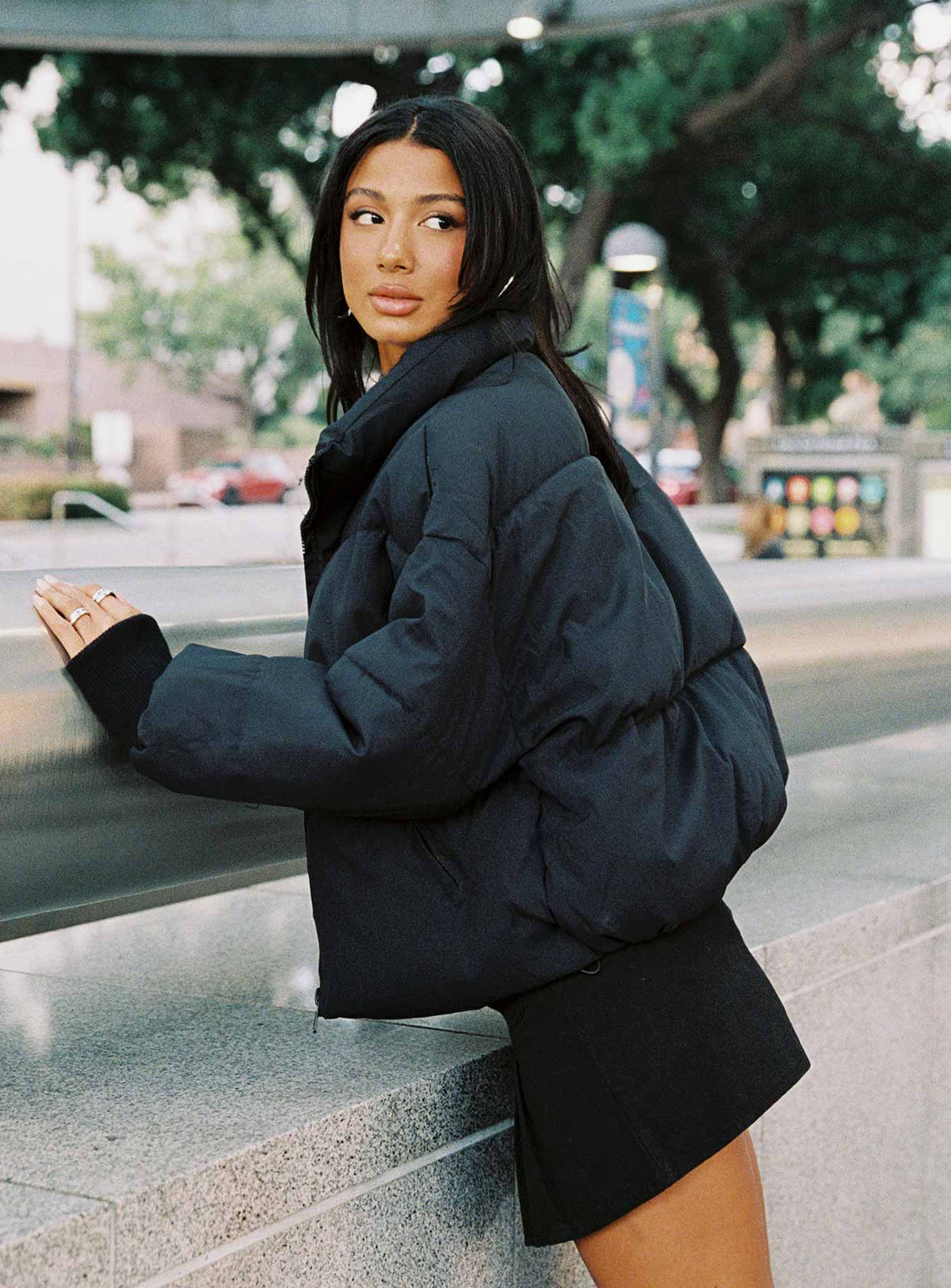Chaqueta acolchada Abe negra