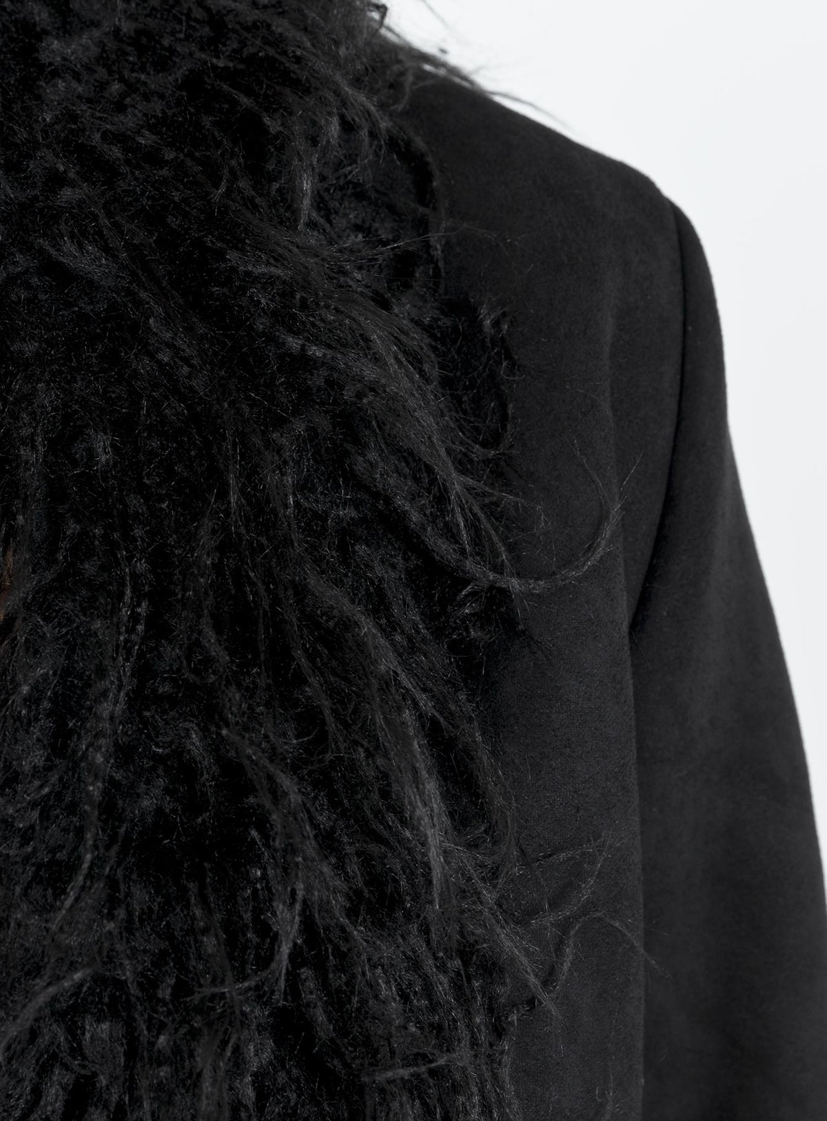 Chaqueta de piel sintética Lowden negra