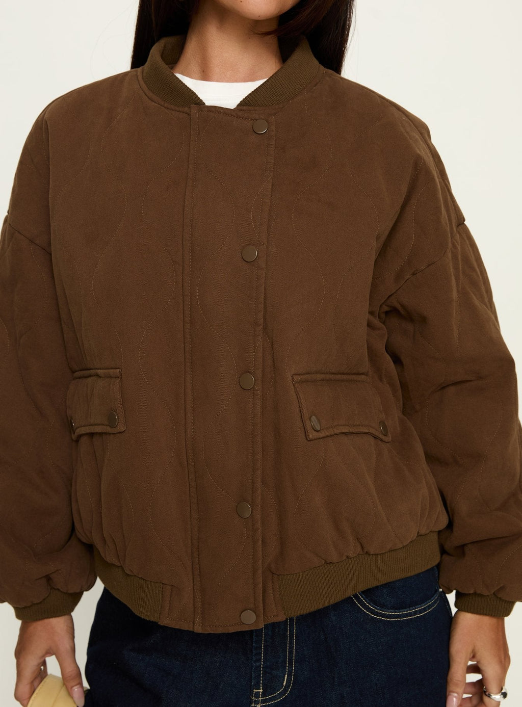 Chaqueta acolchada Stick Season marrón