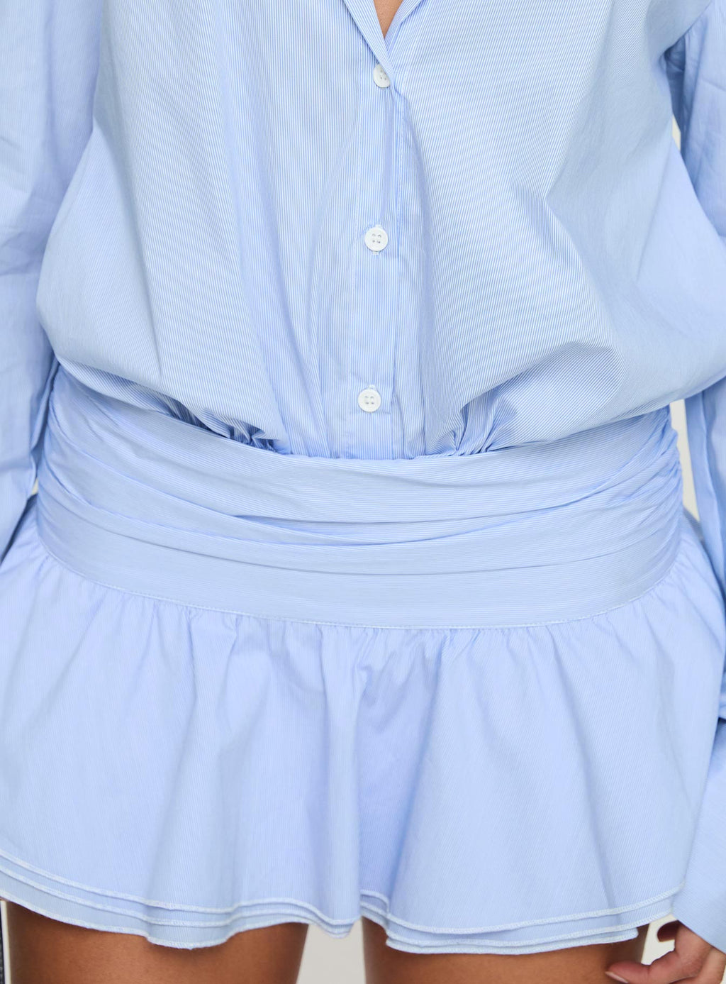 Vestido corto de manga larga para niña Girls Girls Girls, azul