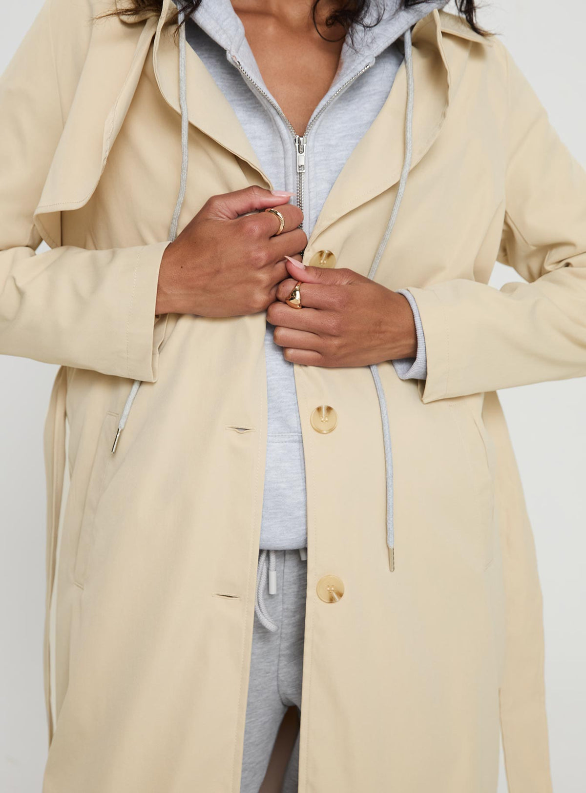 Gabardina Haili Beige