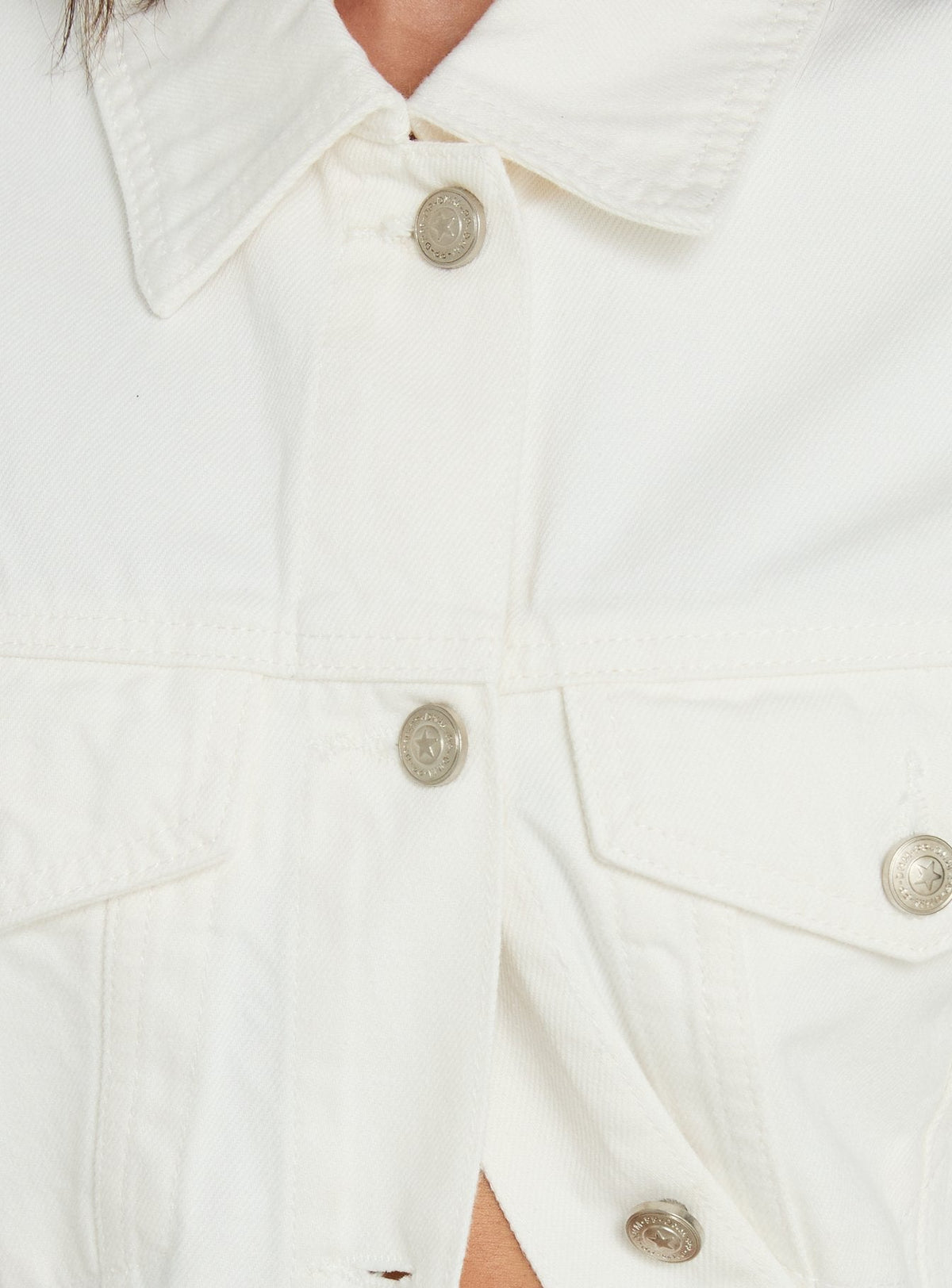 Chaqueta vaquera oversize Truss blanca