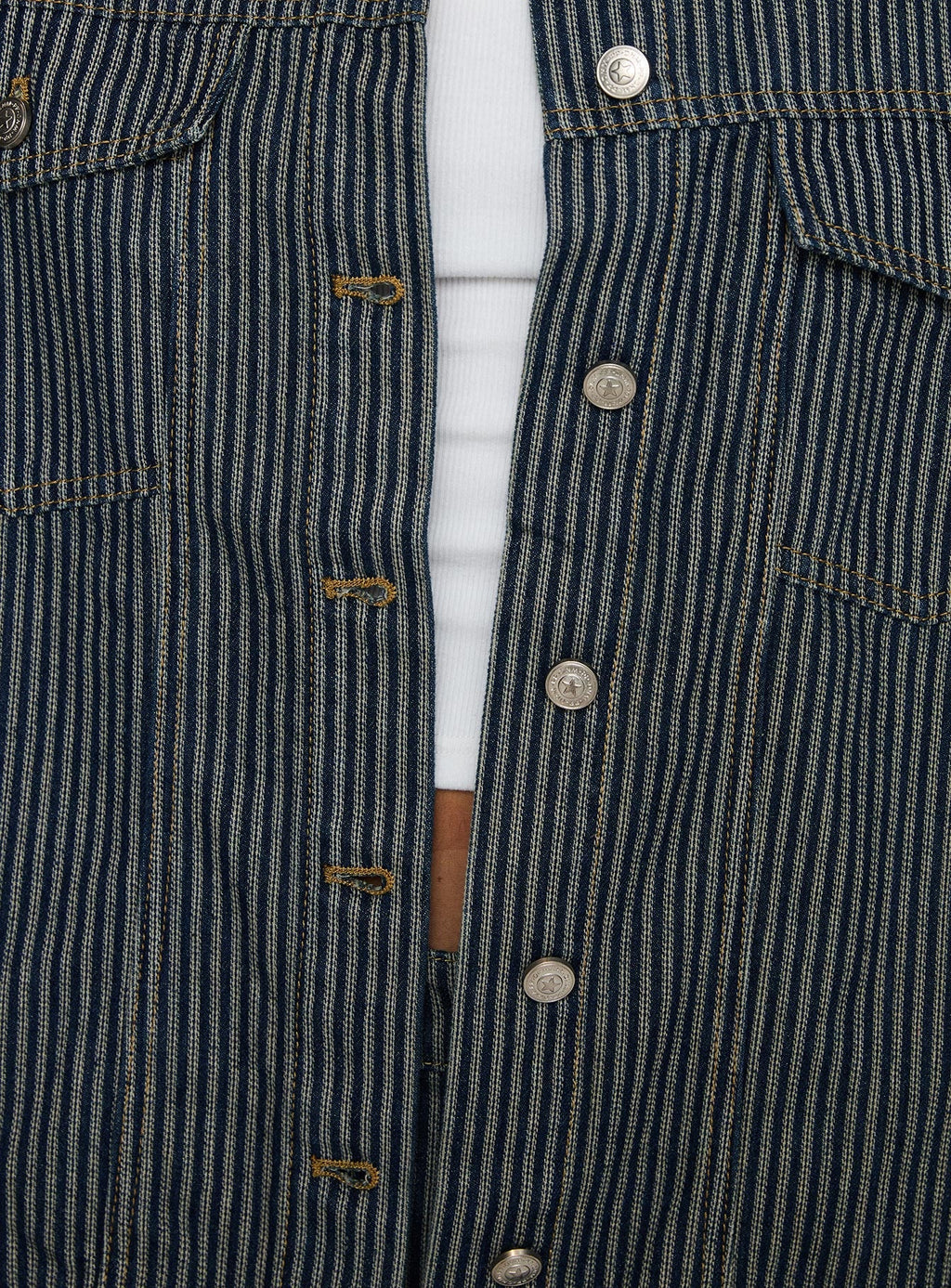 Chaqueta de mezclilla a rayas Actually Invested