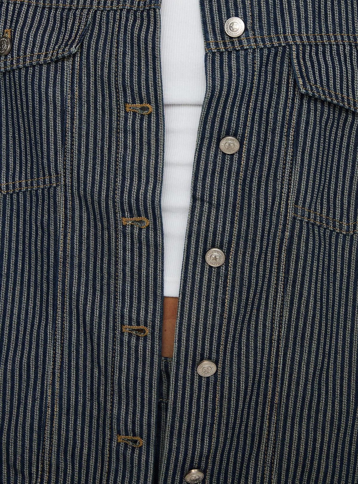 Chaqueta de mezclilla a rayas Actually Invested