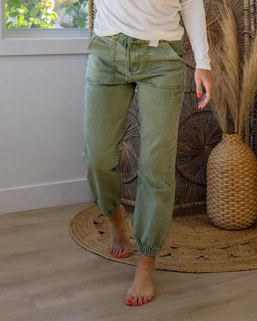 Jeans Jogger Mica Notice Me - Oliva
