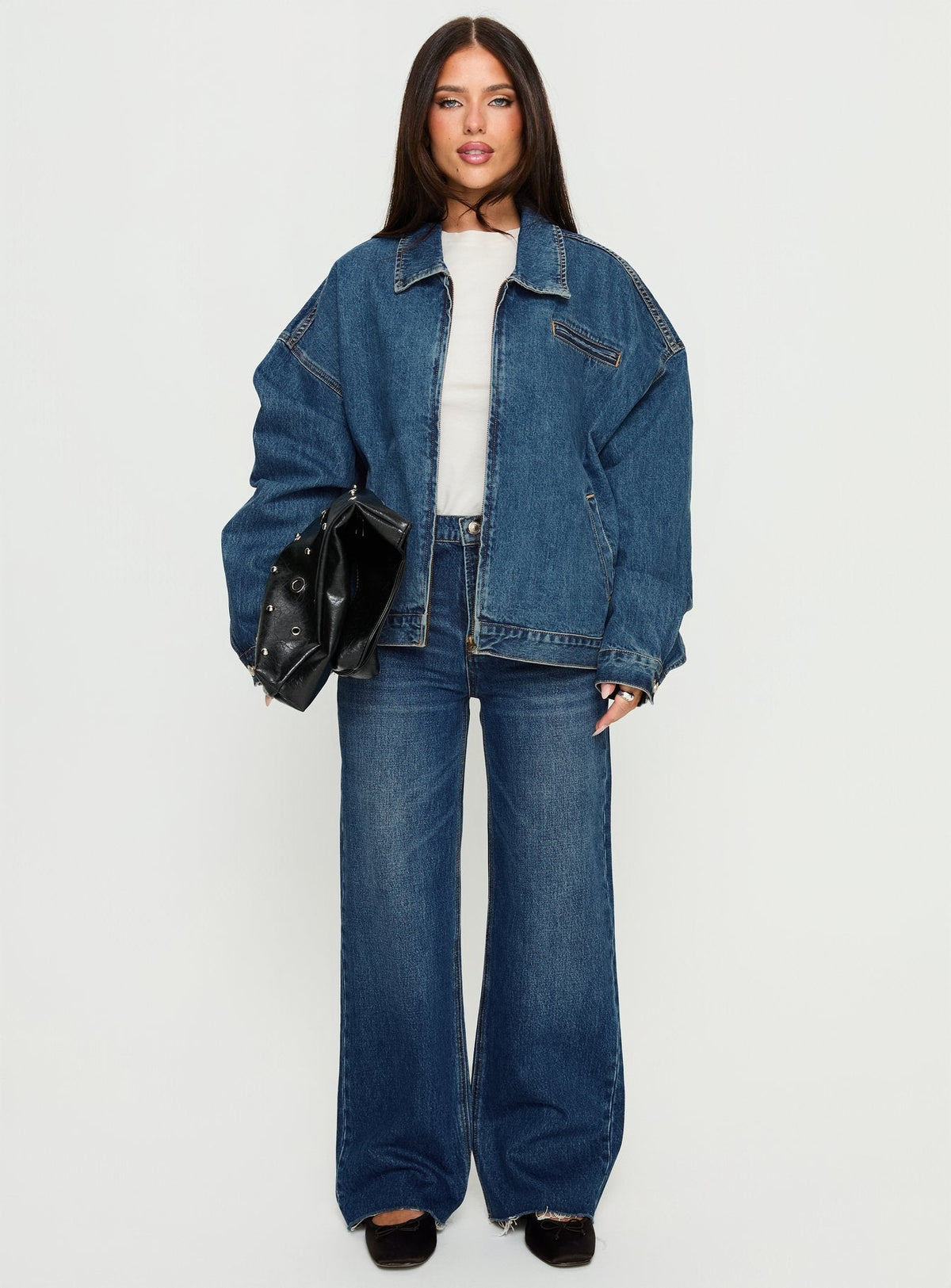 Chaqueta bomber Riina de mezclilla