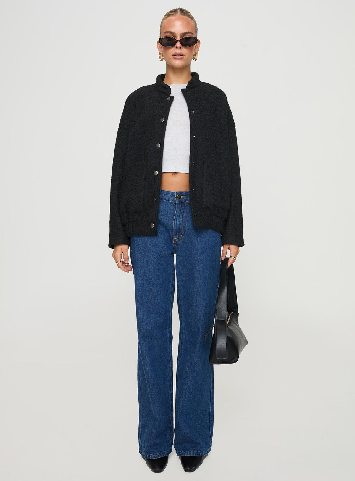 Chaqueta Bomber Stillar negra
