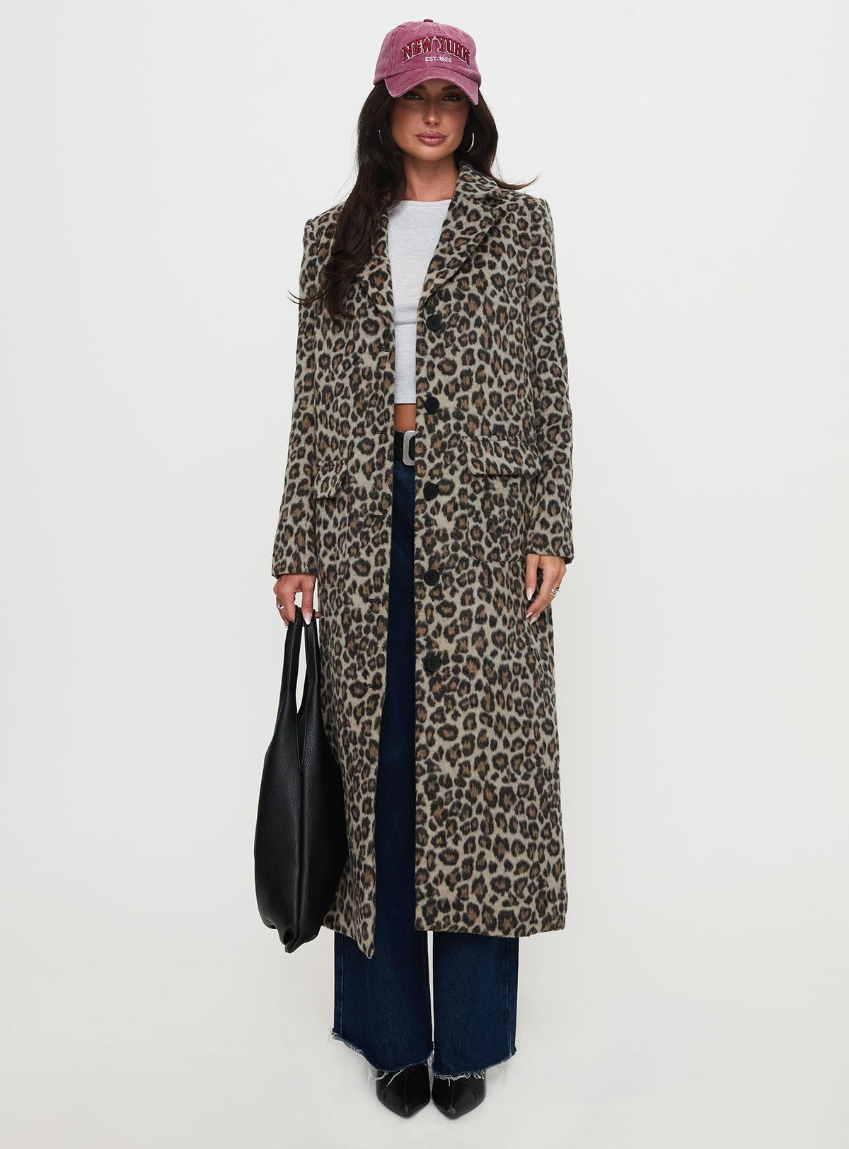 Cosmo, por favor, abrigo de leopardo