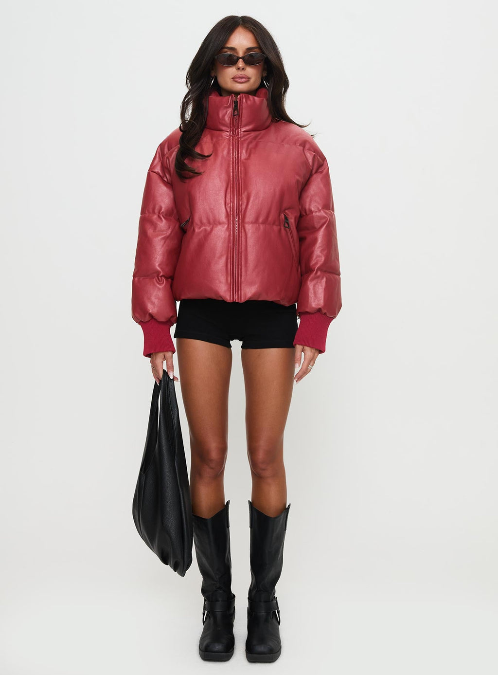Chaqueta acolchada Myler color burdeos