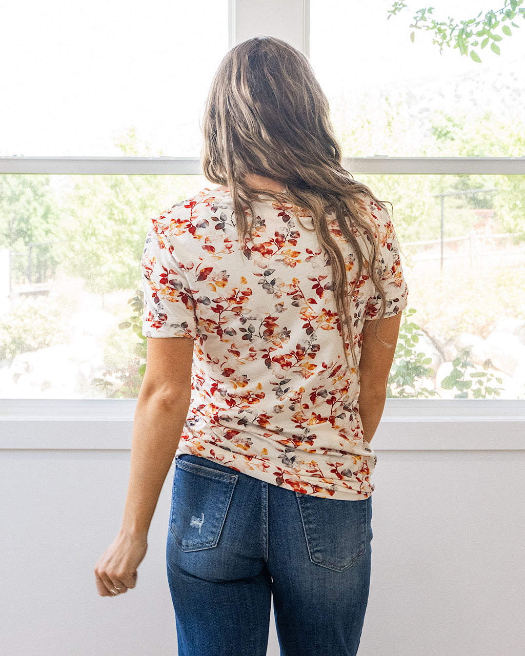 ¡NUEVO! Top Sophie con cuello en V - Acuarela de otoño