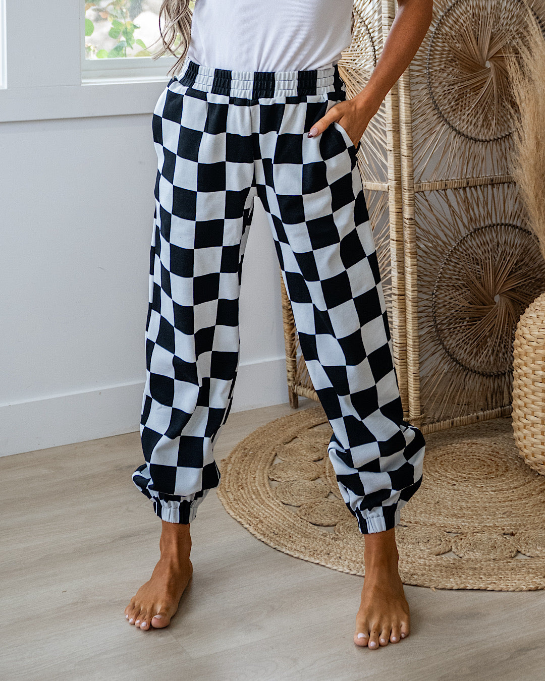Joggers a cuadros Black Jack de Ampersand Ave