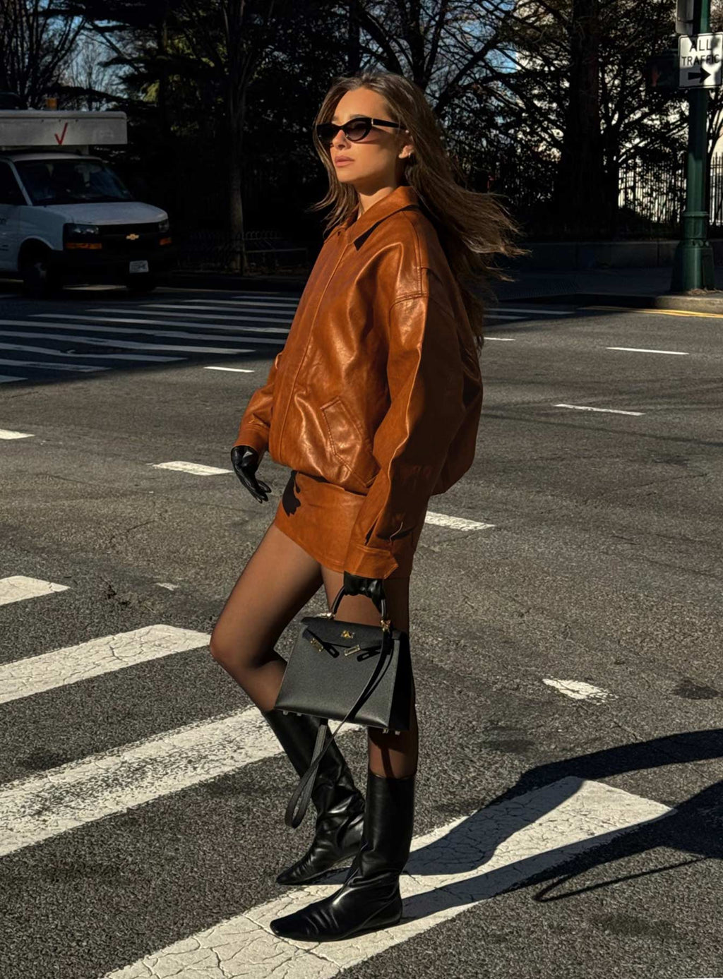 Chaqueta Bomber Kenny Color Canela