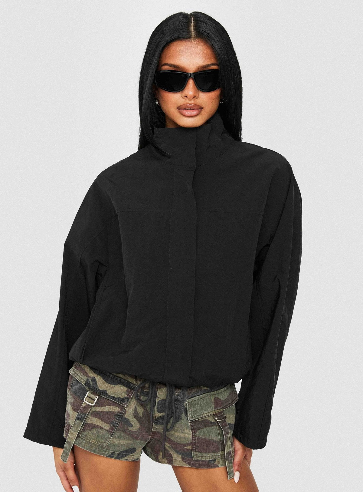 Chaqueta cortavientos Shoreline negra