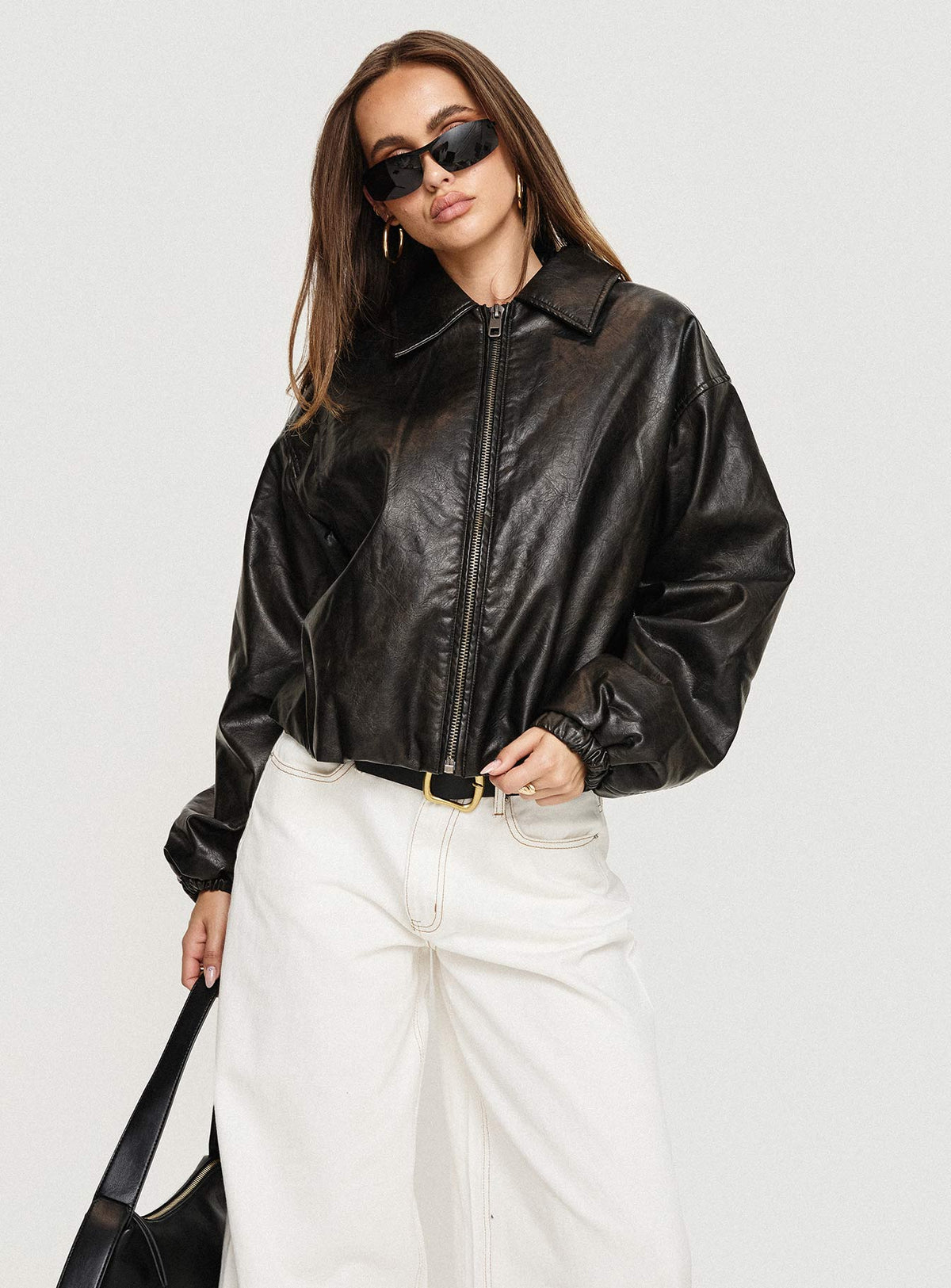 Chaqueta tipo bomber Nirvana color ónix