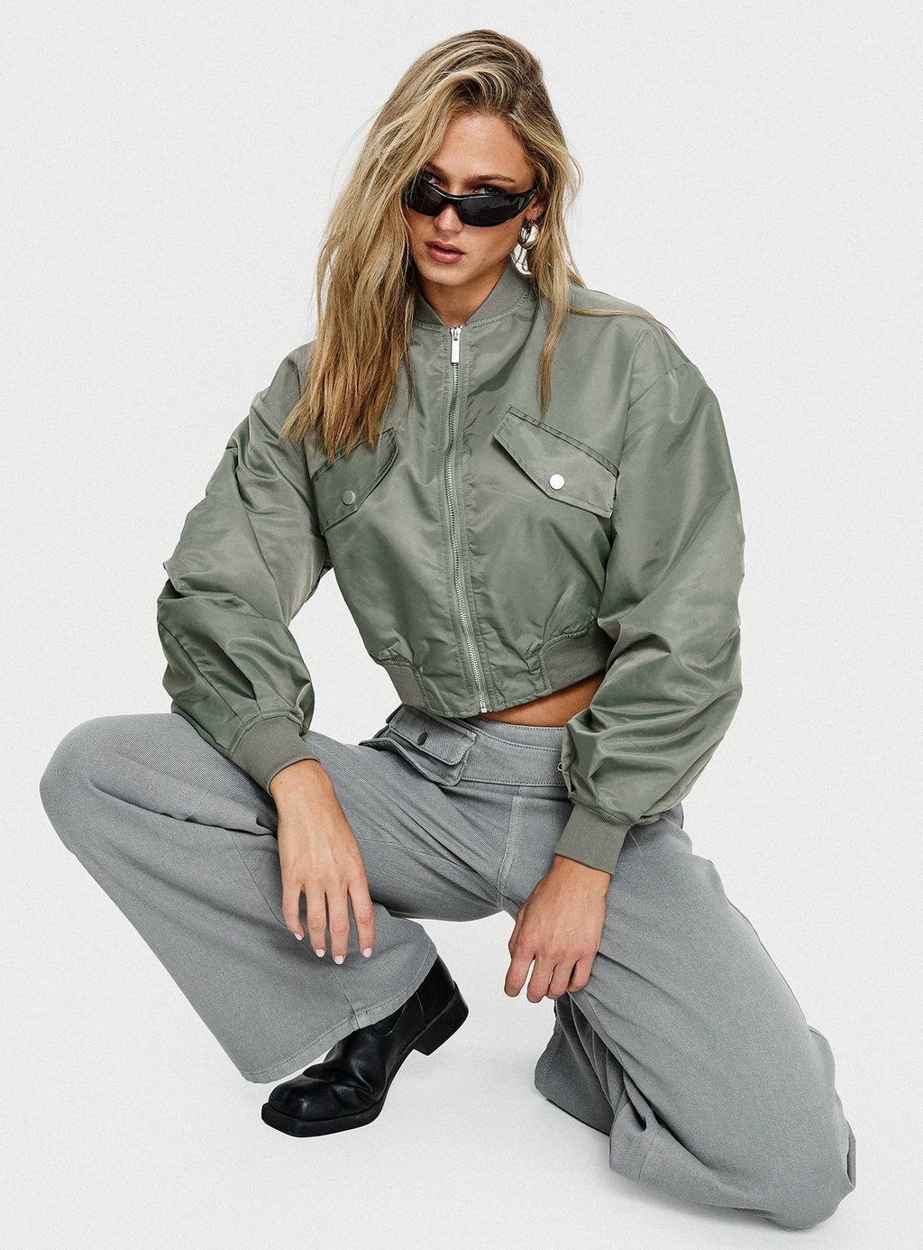 Chaqueta Bomber Thalya Verde