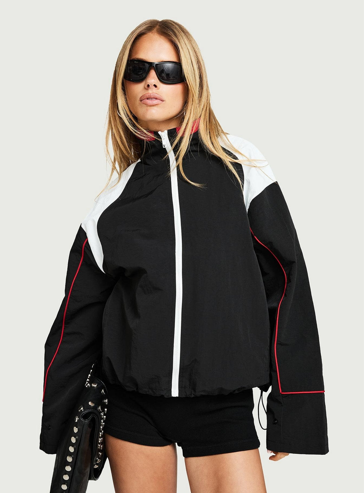 Cortavientos Shoreline Negro / Blanco