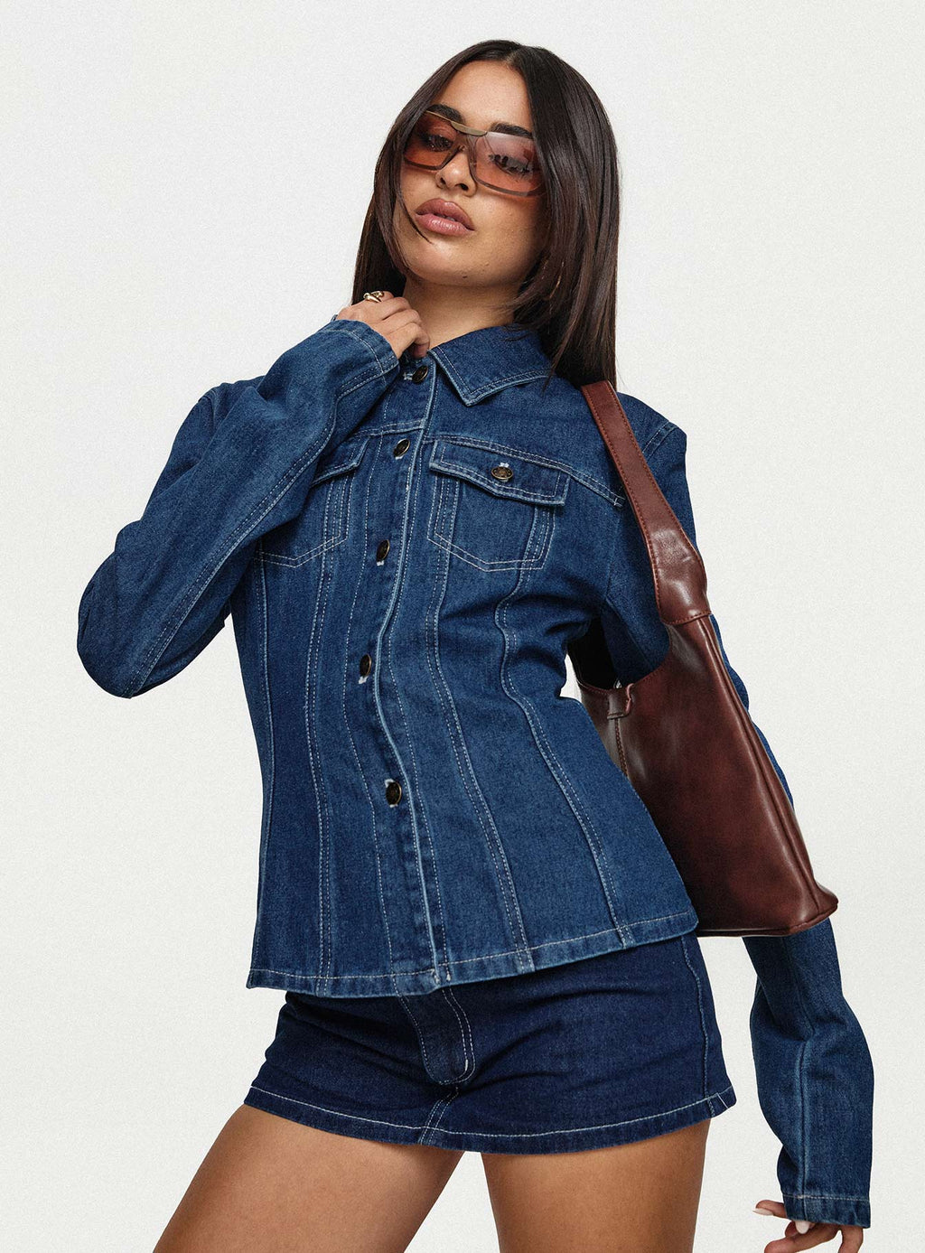 Chaqueta Rider de mezclilla azul