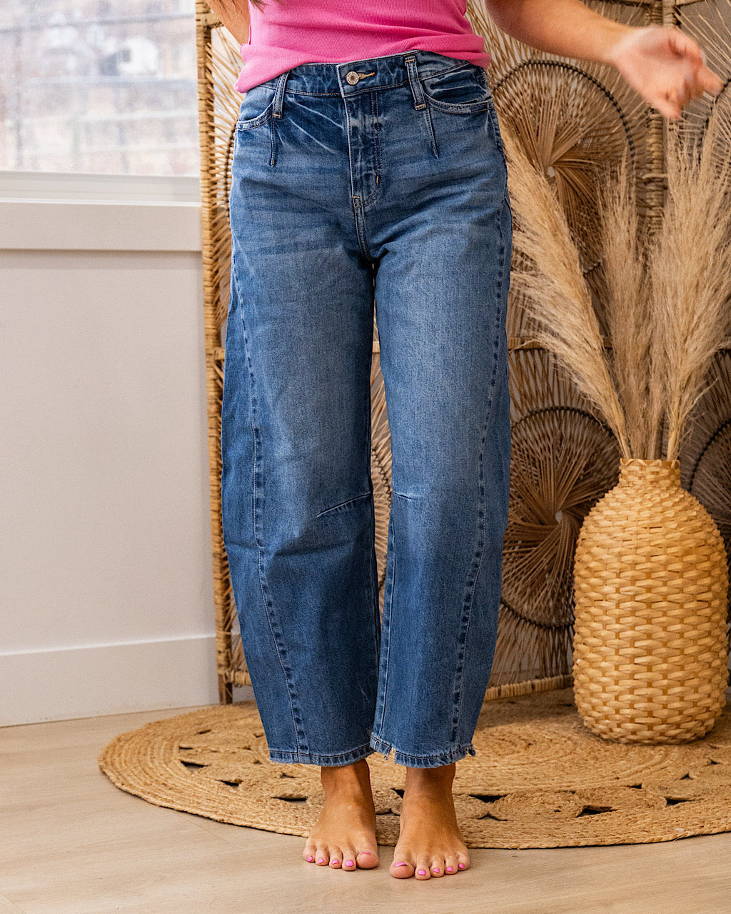Jeans tipo barril KanCan No Reason sin roturas EN OFERTA