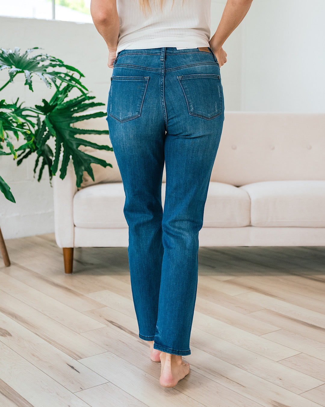 Jeans Boyfriend con botones Judy Blue Darby - VENTA FINAL