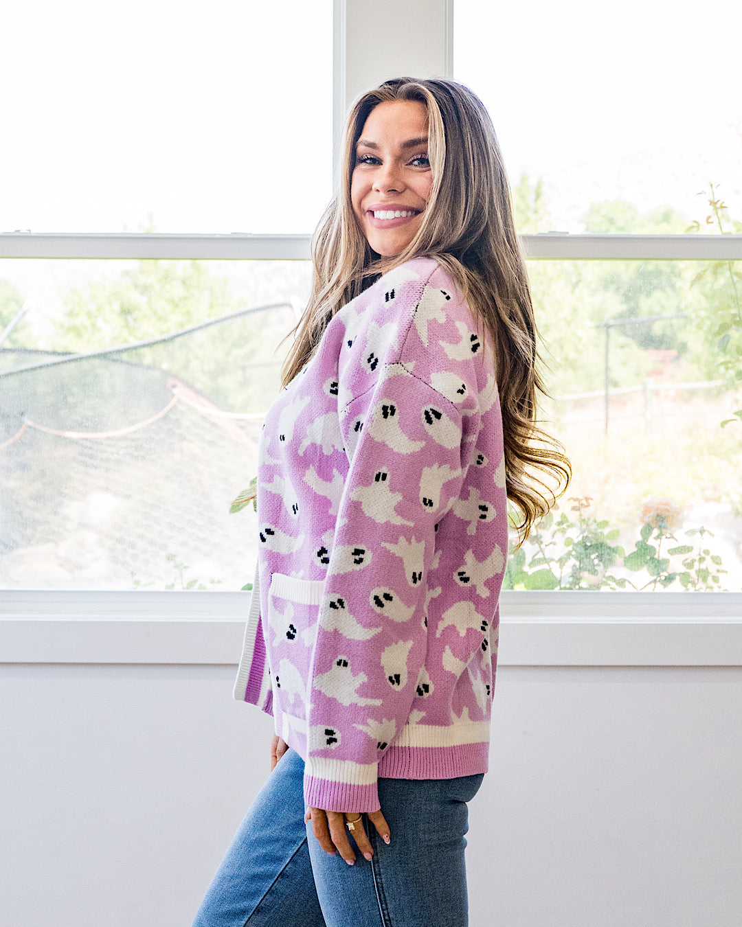 ¡NUEVO! Cárdigan Ghost con bolsillo - Rosa