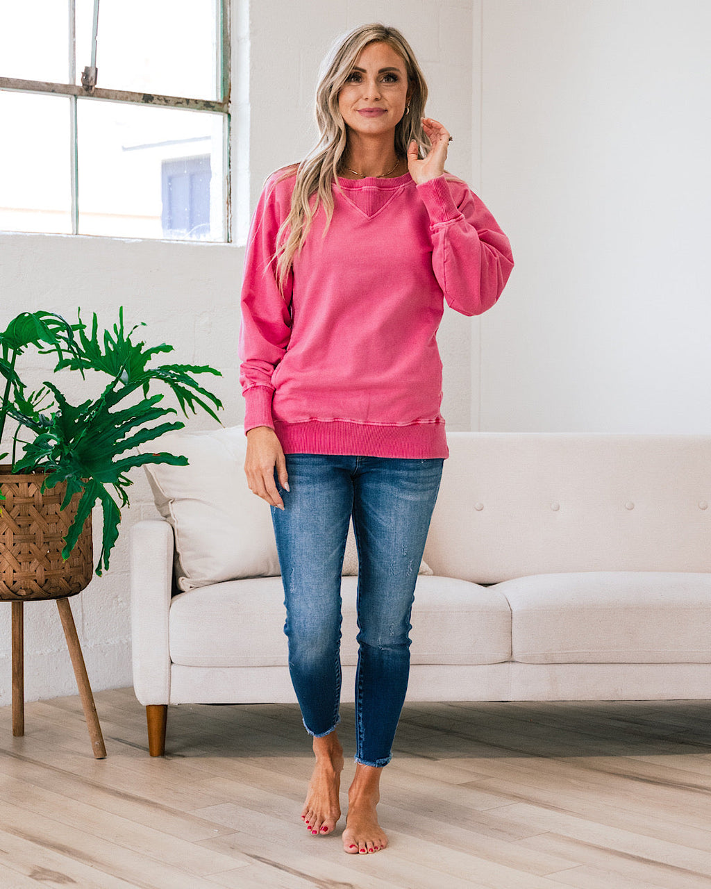 Sudadera Girlfriend - Fucsia VENTA FINAL