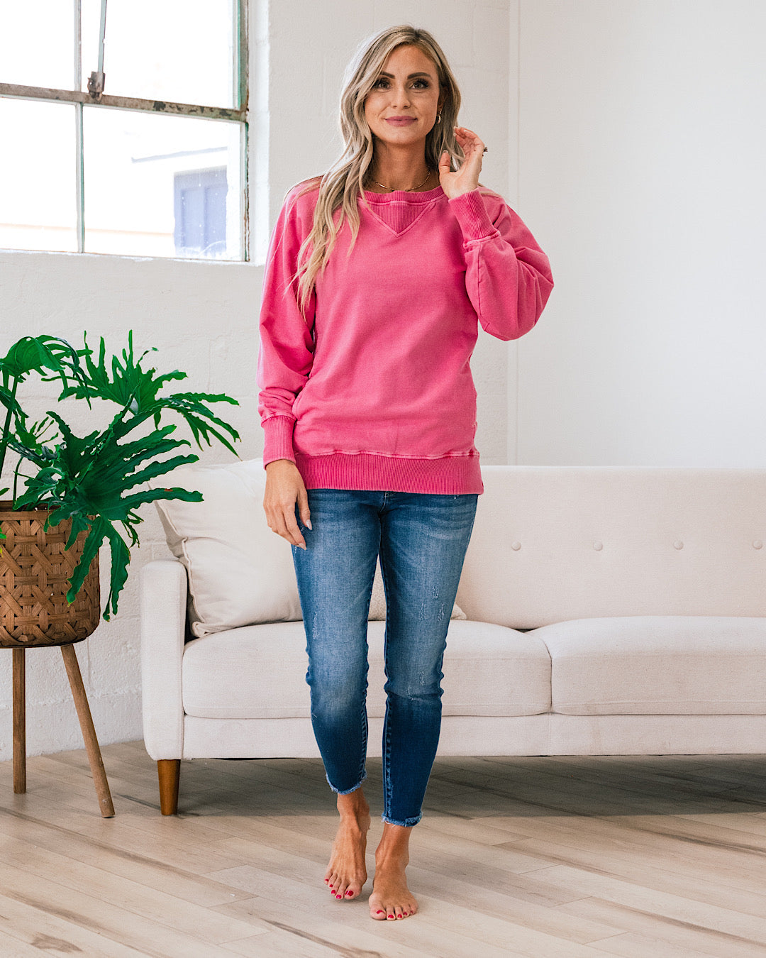 Sudadera Girlfriend - Fucsia VENTA FINAL