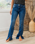 Jeans acampanados con costura frontal Lovervet Teryn VENTA FINAL